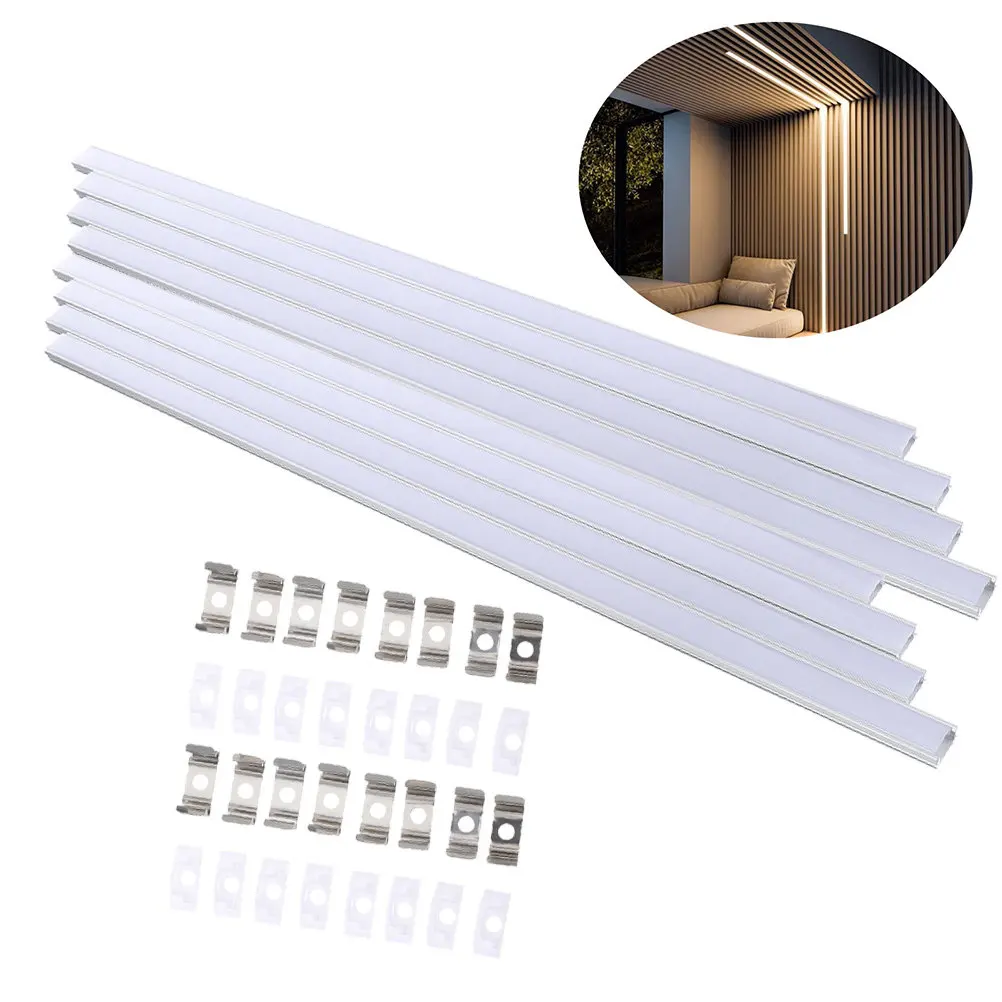 8Sets LED Lines Light Shell Aluminum Profile Channel with Diffuser for Strip Lights U Shape Housing Modern Design Fixture
8Sets LED Lines Light Shell Aluminum Profile Channel with Diffuser for Strip Lights U Shape Housing Modern Design Fixture
