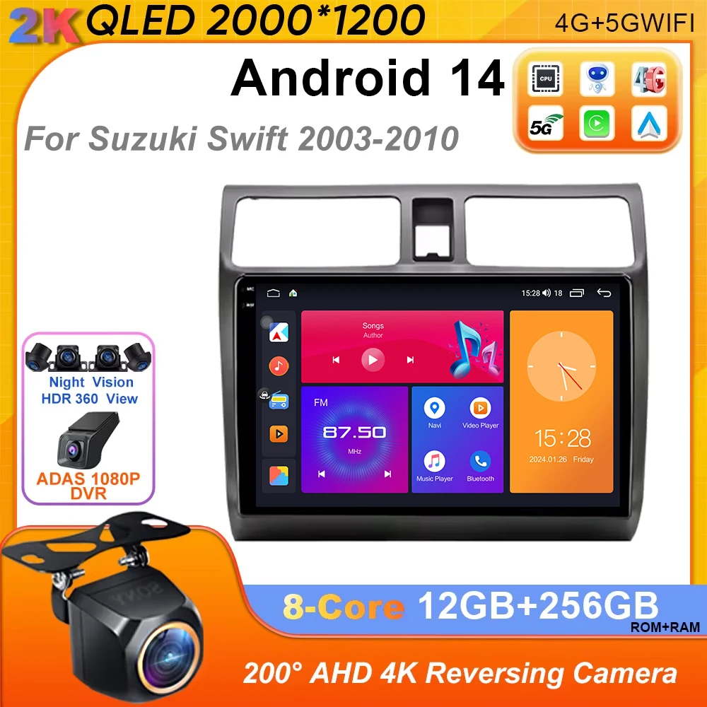 Автомобильное радио Android 14, для Suzuki Swift 2003-2010 Multimidia, видеоплеер, автомобильное стерео радио, навигация, GPS, 4G, DVD 2 din, CarPlay
Автомобильное радио Android 14, для Suzuki Swift 2003-2010 Multimidia, видеоплеер, автомобильное стерео радио, навигация, GPS, 4G, DVD 2 din, CarPlay