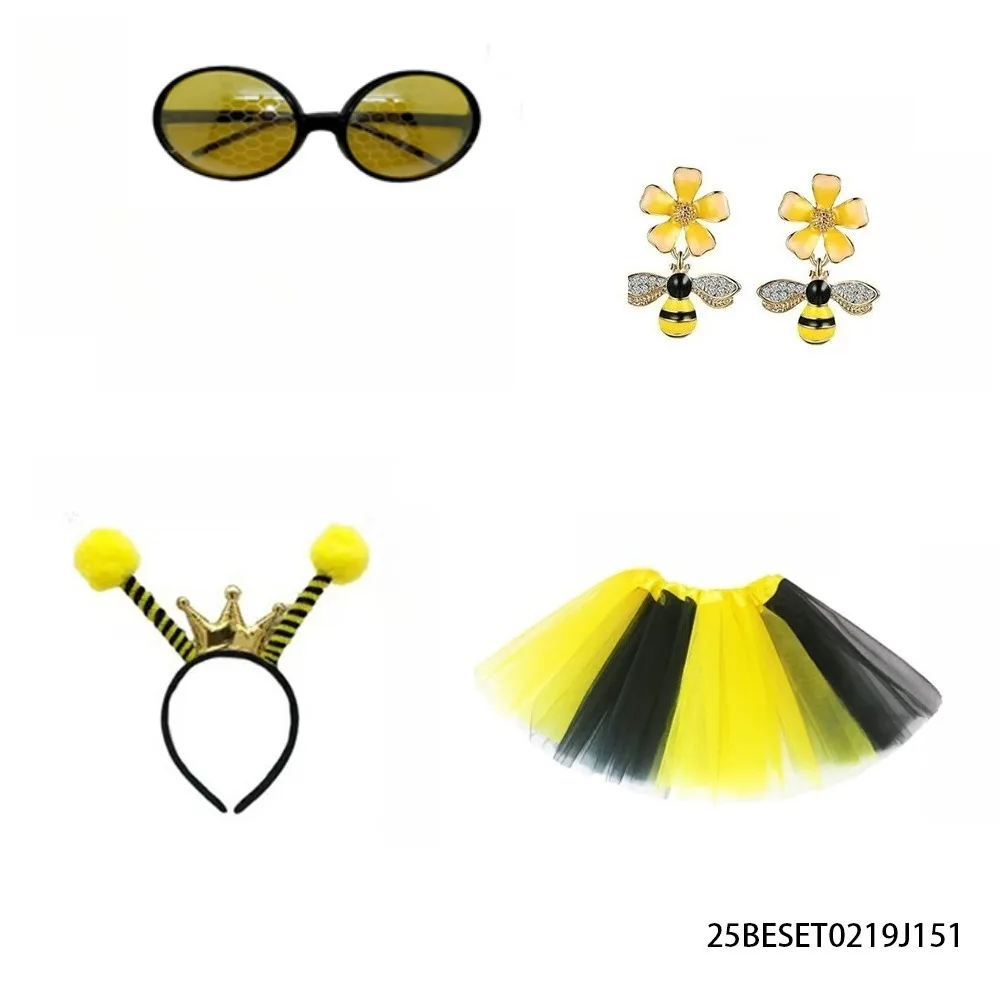 PESENAR Bee-Inspired 4 Piece Collection Playful Bug Themed Set, Perfect for Parties & Dress-Up Fun
PESENAR Bee-Inspired 4 Piece Collection Playful Bug Themed Set, Perfect for Parties & Dress-Up Fun
