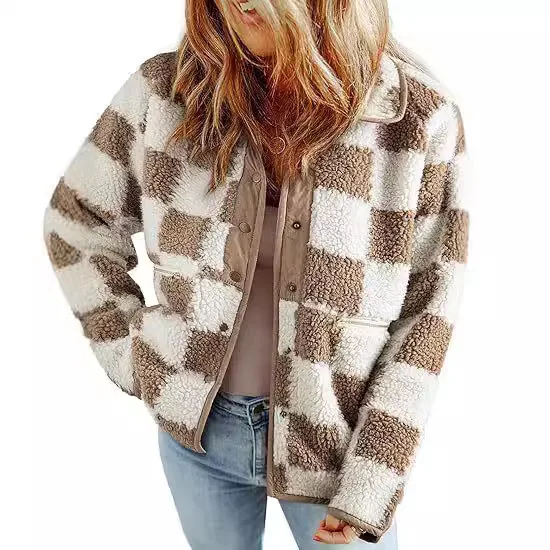 Women S Autumn Thickened Plaid Jacket Plush Versatile Casual Warm Long Sleeve Coat
Women S Autumn Thickened Plaid Jacket Plush Versatile Casual Warm Long Sleeve Coat