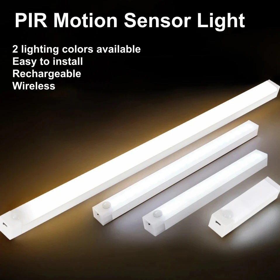 Motion Sensor Light Wireless LED Night Light USB Rechargeable Night Lamp For Kitchen Cabinet Wardrobe Lamp Staircase Backlight
Motion Sensor Light Wireless LED Night Light USB Rechargeable Night Lamp For Kitchen Cabinet Wardrobe Lamp Staircase Backlight