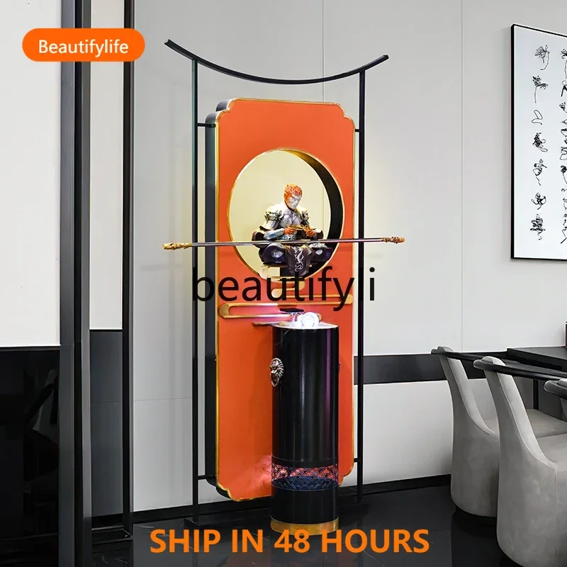 03 Living room entrance light luxury partition large floor running water ornament home fountain circulating water
03 Living room entrance light luxury partition large floor running water ornament home fountain circulating water