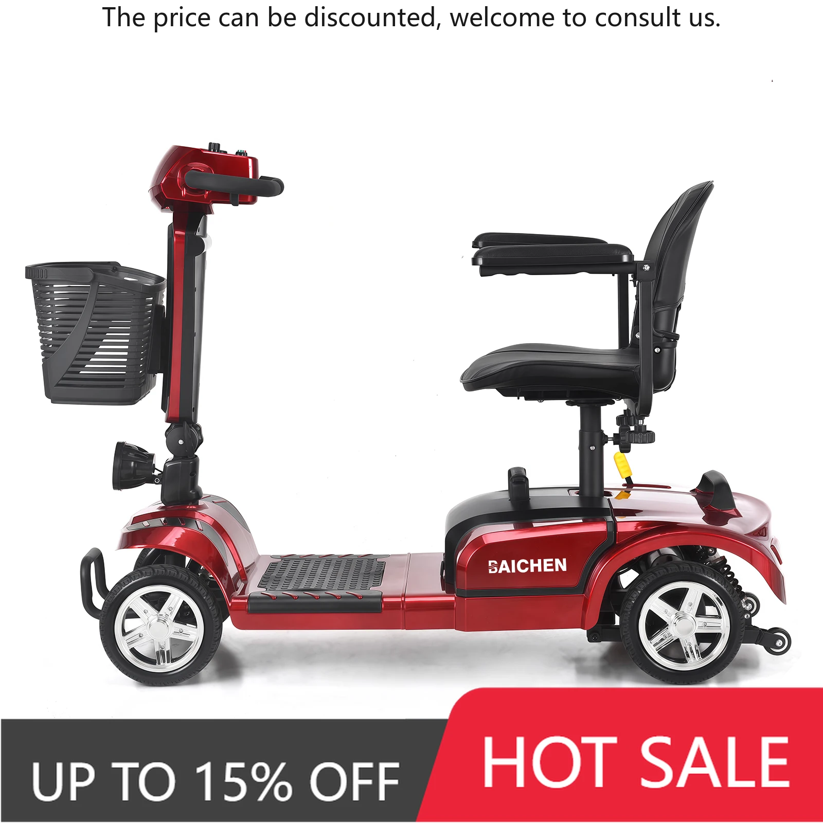 Disabled Adult Wholesale All Terrain Off Road Folding 4 Wheel Electric Mobility Scooter For Elderly Handicapped Scooter
Disabled Adult Wholesale All Terrain Off Road Folding 4 Wheel Electric Mobility Scooter For Elderly Handicapped Scooter