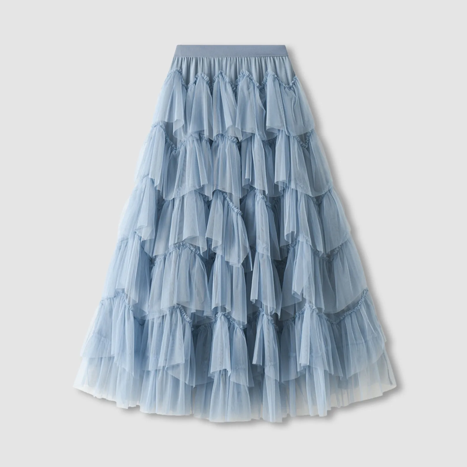 Elegant Ruffles Tiered A Line Tulle Long Skirts Women Tutu Cake Skirts Female Casual Elastic Waist Mesh Party Skirt Faldas
Elegant Ruffles Tiered A Line Tulle Long Skirts Women Tutu Cake Skirts Female Casual Elastic Waist Mesh Party Skirt Faldas