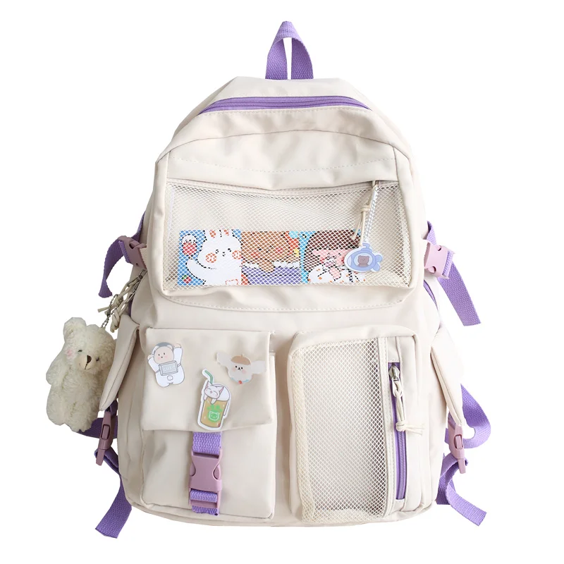 Kawaii нейлоновый женский рюкзак, модный водонепроницаемый рюкзак для девочек-подростков, школьная сумка, милая студенческая сумка для книг, дорожная Mochila
Kawaii нейлоновый женский рюкзак, модный водонепроницаемый рюкзак для девочек-подростков, школьная сумка, милая студенческая сумка для книг, дорожная Mochila