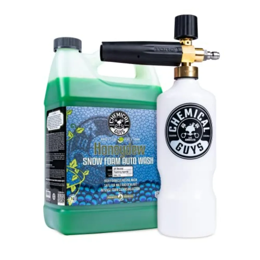 Chemical Guys TORQ Professional Max Foam 8 Can and Honeydew Sw Foam Soap Kit - High Foaming Car Wash Can with 1 Gallon Concentr
Chemical Guys TORQ Professional Max Foam 8 Can and Honeydew Sw Foam Soap Kit - High Foaming Car Wash Can with 1 Gallon Concentr
