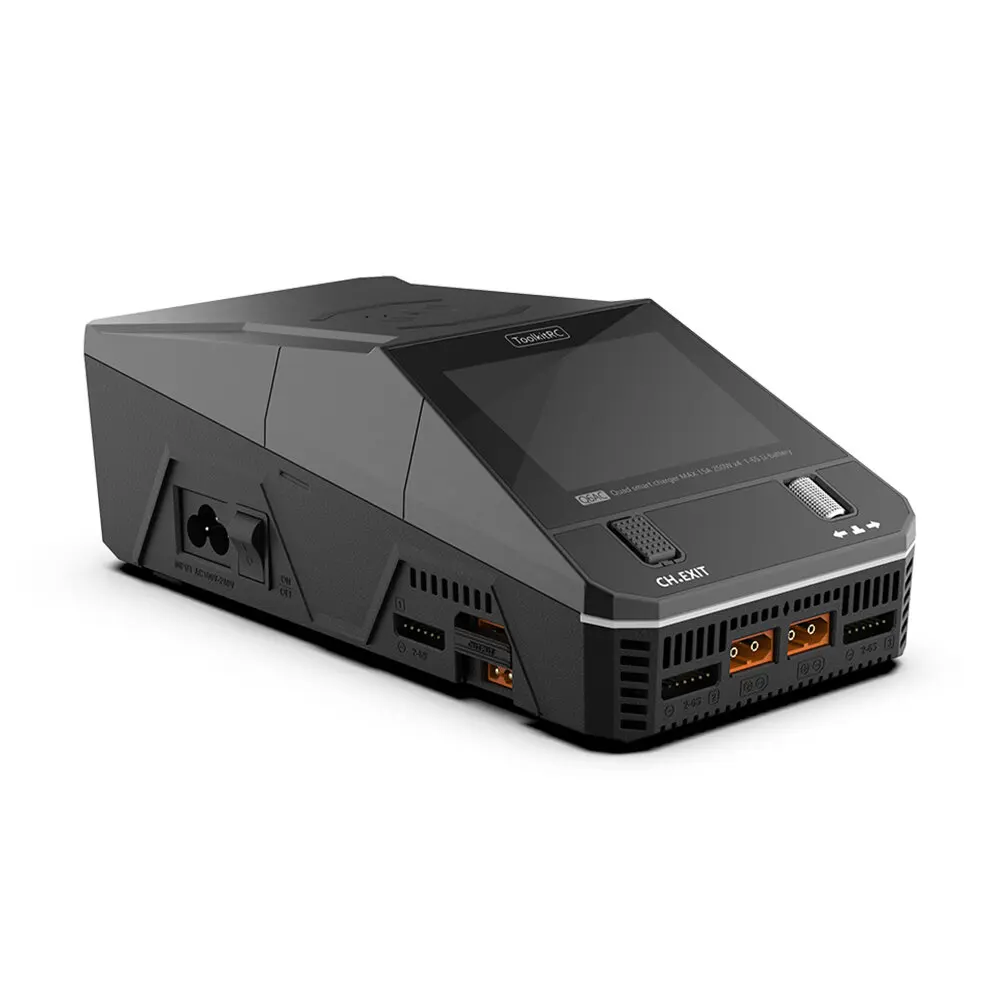 Зарядное устройство ToolkitRC Q6AC 400 Вт DC 1000 Вт 15A * 4 с поддержкой беспроводной зарядки для 1-6S LiPo LiHV LiFe Lion LTO 1-16S NiMH 1-10
Зарядное устройство ToolkitRC Q6AC 400 Вт DC 1000 Вт 15A * 4 с поддержкой беспроводной зарядки для 1-6S LiPo LiHV LiFe Lion LTO 1-16S NiMH 1-10