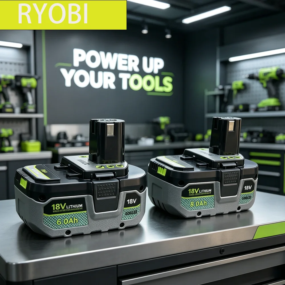 6.0Ah 18V Lithium Battery RYOBI ONE+ P108 P107 Cordless Power Drill Tools With LED Power Indicator & Multi Safety Protection
6.0Ah 18V Lithium Battery RYOBI ONE+ P108 P107 Cordless Power Drill Tools With LED Power Indicator & Multi Safety Protection