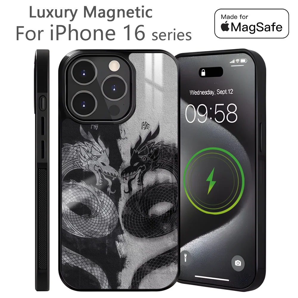Black dragon white fish Phone Case For iPhone 16 15 14 13 12 11 Pro Max Plus Mini Magnetic Magsafe Wireless Charging Cover
Black dragon white fish Phone Case For iPhone 16 15 14 13 12 11 Pro Max Plus Mini Magnetic Magsafe Wireless Charging Cover