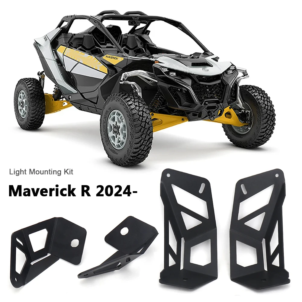 For Can-Am Maverick R 2024 UTV Light Mounting Bracket High & Low Position Headlight Mounting Kit Black Bracket Accessories
For Can-Am Maverick R 2024 UTV Light Mounting Bracket High & Low Position Headlight Mounting Kit Black Bracket Accessories