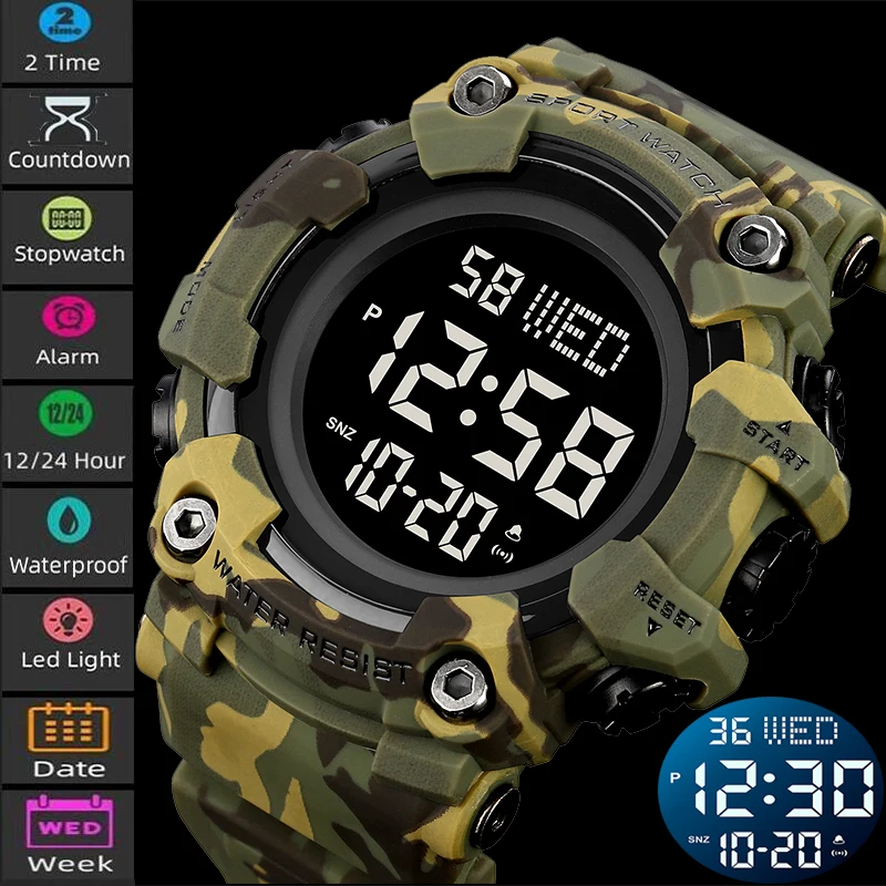Skmei Luxury Fashion Sports Watches Men Waterproof Stopwatch Dual Time Digital Wristwatch Big Dial Clock Reloj Hombre
Skmei Luxury Fashion Sports Watches Men Waterproof Stopwatch Dual Time Digital Wristwatch Big Dial Clock Reloj Hombre