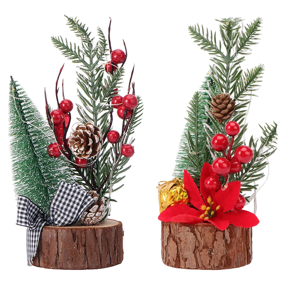 2 Pcs Glowing Christmas Tree Decors Landscape Ornament Miniature Party Supplies Holiday Decoration
2 Pcs Glowing Christmas Tree Decors Landscape Ornament Miniature Party Supplies Holiday Decoration