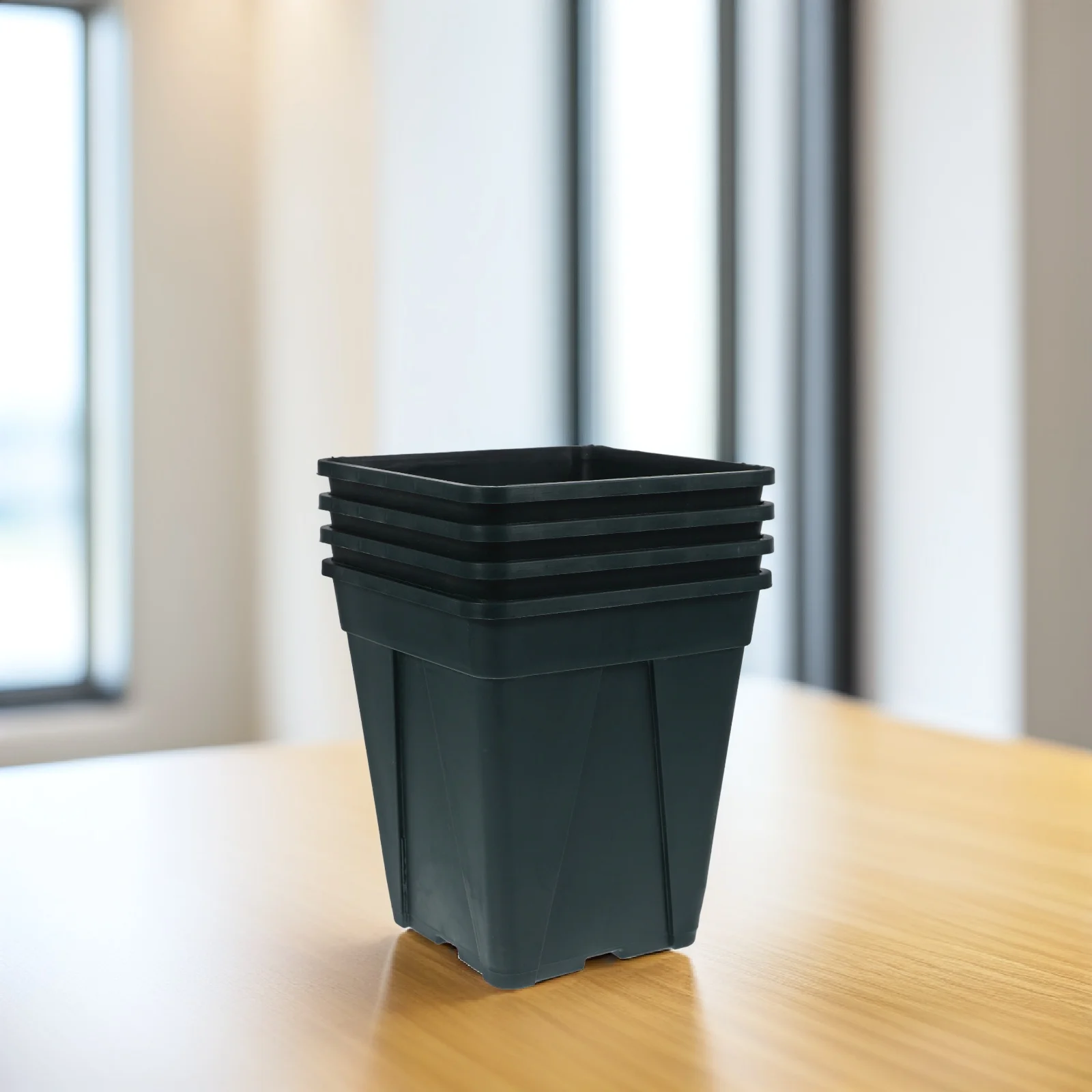 4pcs Square Flower Pots Thickened Planters for Small Succulent Nursery Drainage Holes Plastic Containers Balcony
4pcs Square Flower Pots Thickened Planters for Small Succulent Nursery Drainage Holes Plastic Containers Balcony