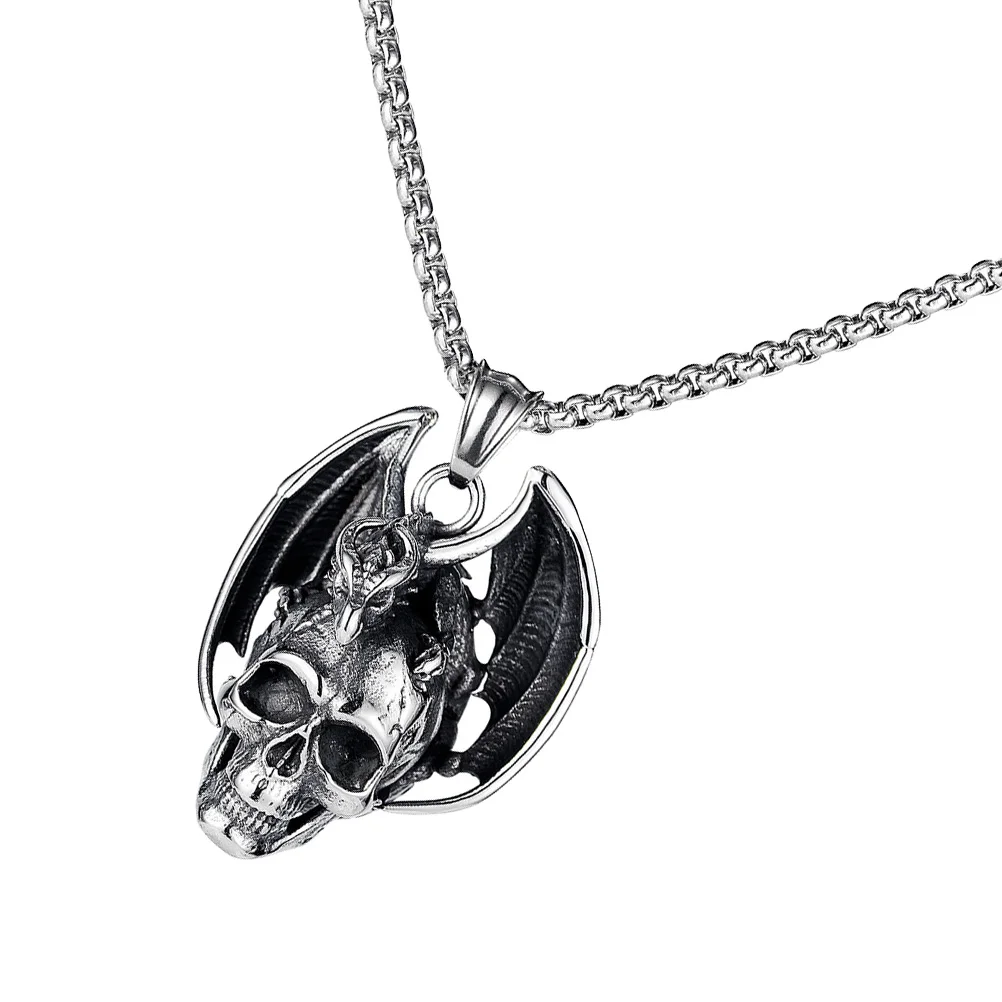 Skull Necklace Titanium Steel Fashion Chain Hip Hop Men Jewelry Clavicle Accessories Unique Design Necklace Pendant
Skull Necklace Titanium Steel Fashion Chain Hip Hop Men Jewelry Clavicle Accessories Unique Design Necklace Pendant