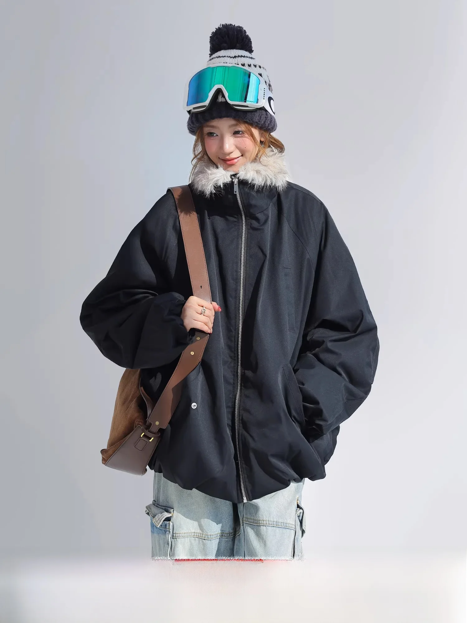 Thiened Retro Cotton Jaet Women's Winter Warm Coat with Fur Collar Mountain Eagle Sle Casual Loose Fit Zipper Closure
Thiened Retro Cotton Jaet Women's Winter Warm Coat with Fur Collar Mountain Eagle Sle Casual Loose Fit Zipper Closure