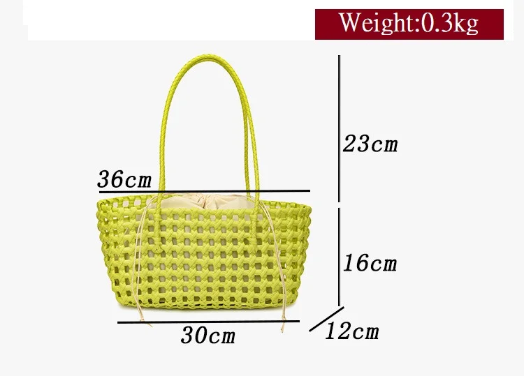 Vegetable basket women straw bags female summmer beach bag lady travel bags designer handbag handmade woven rattan bag shoulder 2 S119fd2bf86fc460a803e1f9179e1a148B