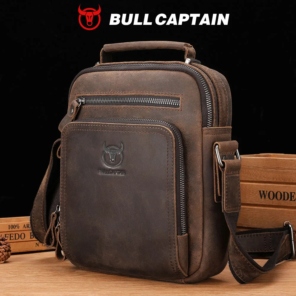 BULLCAPTAIN Genuine Leather Men's Shoulder Bag Vintage Cross Bags Large Capacity Male Messenger Tote Bag Travel Bolso Hombres
BULLCAPTAIN Genuine Leather Men's Shoulder Bag Vintage Cross Bags Large Capacity Male Messenger Tote Bag Travel Bolso Hombres 