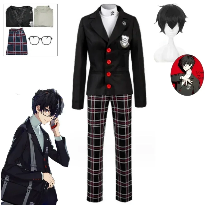 Game Persona 5 Ren Amamiya Akira Kurusu Kostum Cosplay Men's School Uniform Unisex Halloween Suit Coat Party Uniform Set
Game Persona 5 Ren Amamiya Akira Kurusu Kostum Cosplay Men's School Uniform Unisex Halloween Suit Coat Party Uniform Set