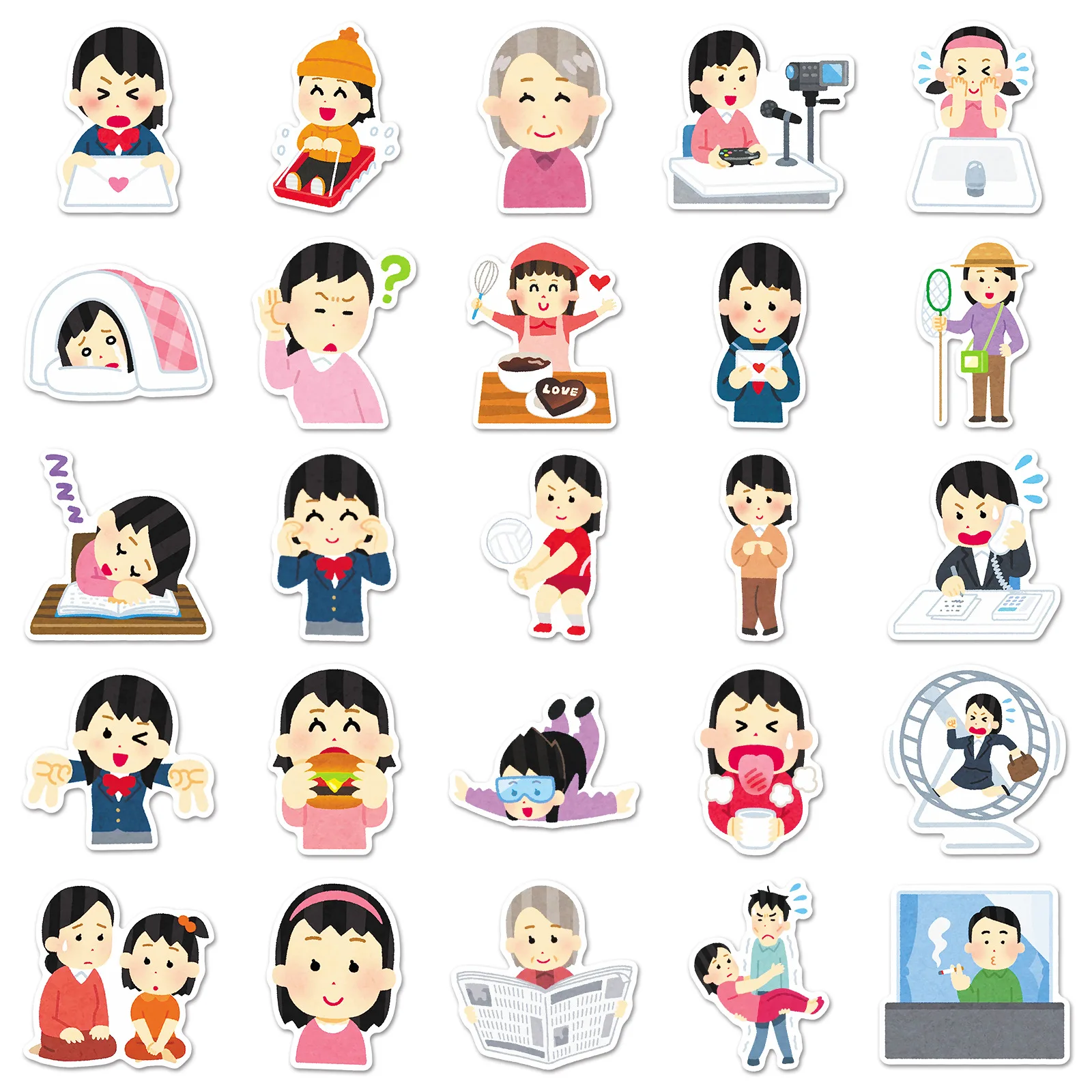 10/50PCS Irasutoya Cartoon Illustration Cute Meme Waterproof Stickers DIY Decoration Notebook Mobile Guitar Suitcase Graffiti
10/50PCS Irasutoya Cartoon Illustration Cute Meme Waterproof Stickers DIY Decoration Notebook Mobile Guitar Suitcase Graffiti