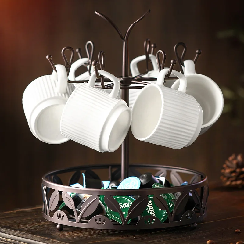 Coffee Cup Shelf Put Cup Storage Holder Shelf Rotating Draining Storage Rack European Style Mug Rack
Coffee Cup Shelf Put Cup Storage Holder Shelf Rotating Draining Storage Rack European Style Mug Rack
