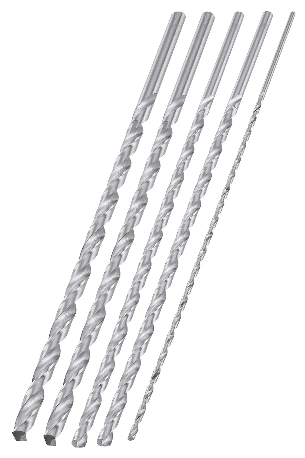 Extra Long 12-Inch Drill Bit Set | 5-Piece HSS Steel | Sizes 1/8 to 3/8 Inch
Extra Long 12-Inch Drill Bit Set | 5-Piece HSS Steel | Sizes 1/8 to 3/8 Inch