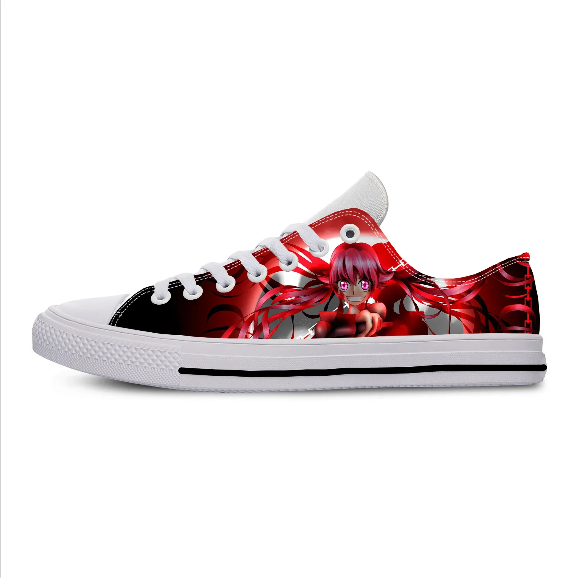 Hot Anime Manga Future Diary Mirai Nikki Gasai Yuno Casual Shoes Low Top Board Shoes Lightweight Breathable Men Women Sneakers
Hot Anime Manga Future Diary Mirai Nikki Gasai Yuno Casual Shoes Low Top Board Shoes Lightweight Breathable Men Women Sneakers