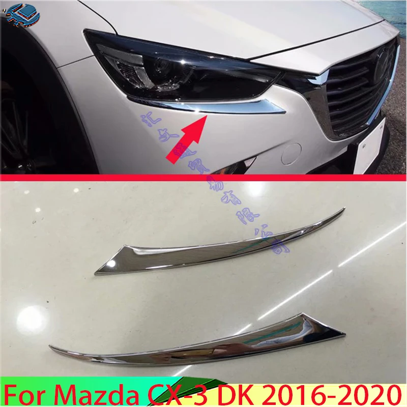 ABS Chrome Front Head Light Headlight Lamp Cover Trim Molding Frame For Mazda CX-3 DK 2016-2020 Car Accessories 2017 2018 2019
ABS Chrome Front Head Light Headlight Lamp Cover Trim Molding Frame For Mazda CX-3 DK 2016-2020 Car Accessories 2017 2018 2019