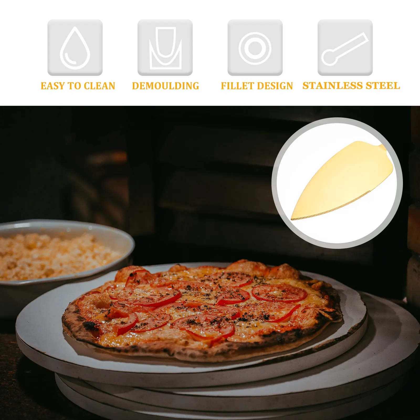 Multi-Functional Stainless Steel Cake Cutting Spatula Serrated Shovel Baking Tool Pizza Peel Steak Turner Ceramic Handle Kitchen
Multi-Functional Stainless Steel Cake Cutting Spatula Serrated Shovel Baking Tool Pizza Peel Steak Turner Ceramic Handle Kitchen