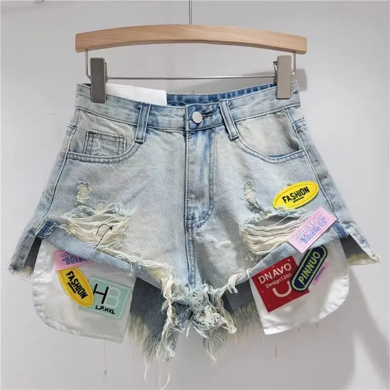 Summer High Street Spicy Girl Denim Hot Pants New Style Slimming Versatile Personalized Ripped Shorts
Summer High Street Spicy Girl Denim Hot Pants New Style Slimming Versatile Personalized Ripped Shorts