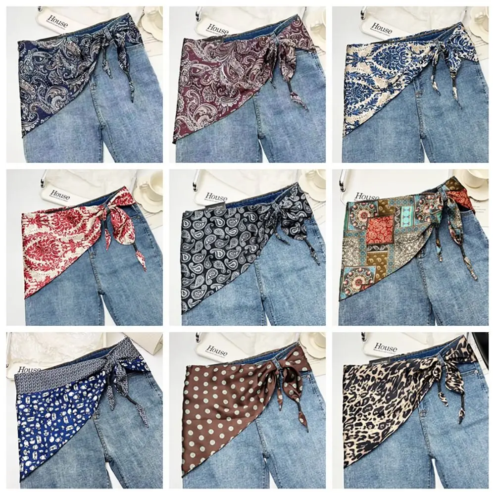 Imitation Silk Cashew Floral Silk Scarf Literary Style Versatile Accessory Waist Triangle Scarf Belt Jeans Waist Accessory
Imitation Silk Cashew Floral Silk Scarf Literary Style Versatile Accessory Waist Triangle Scarf Belt Jeans Waist Accessory