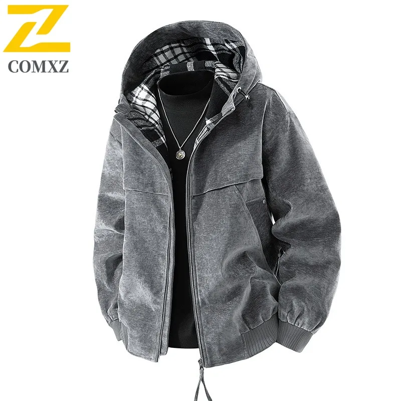COMXZ 2025 Autumn Winter Solid Color Coat For Men High Quality Twill Wool Material Plush Texture Retro Inspired Fashion Jacket
COMXZ 2025 Autumn Winter Solid Color Coat For Men High Quality Twill Wool Material Plush Texture Retro Inspired Fashion Jacket