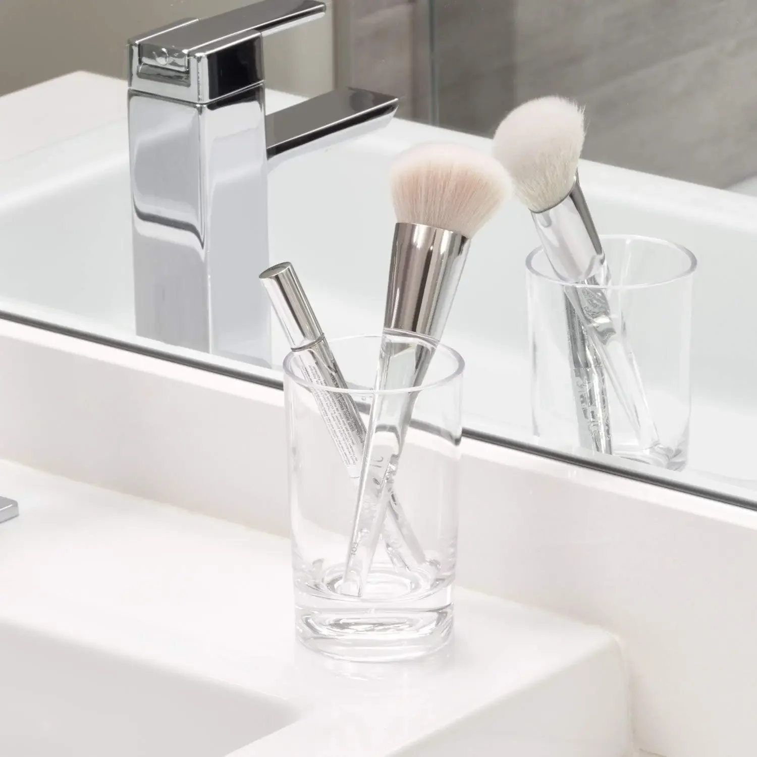 Plastic Tumbler Cup, Holder for Makeup Brushes, Toothbrushes, Glasses, and Brushes on Bathroom, Vanity Countertops, College Dorm
Plastic Tumbler Cup, Holder for Makeup Brushes, Toothbrushes, Glasses, and Brushes on Bathroom, Vanity Countertops, College Dorm