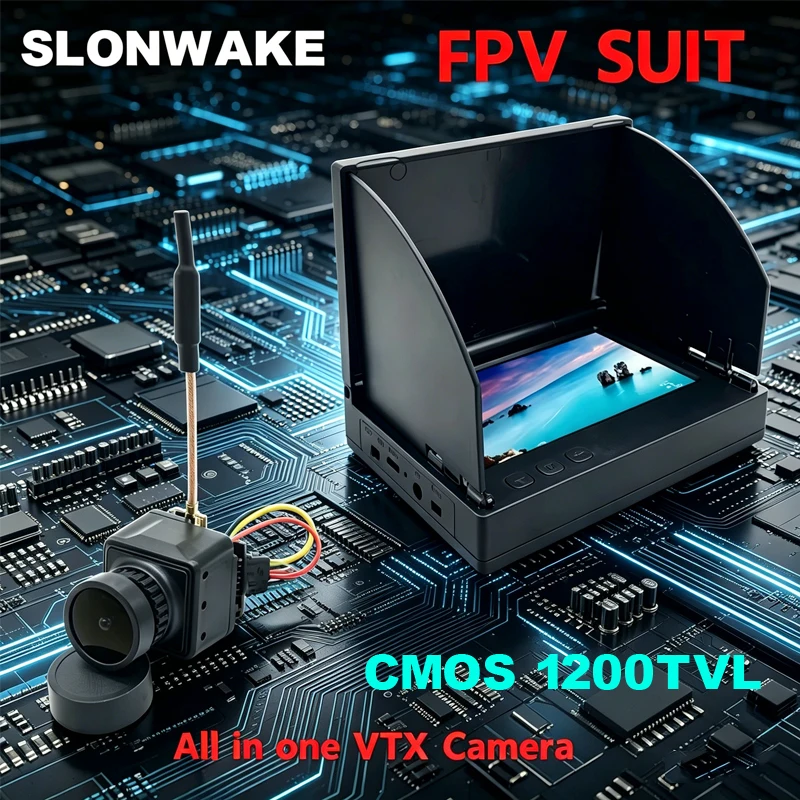 Ready to use 5.8G 48CH 4.3 inch monitor 480*272px and 400mW AIO VTX Transmitter Camera CMOS 1200TVL 2.5mm Lens for RC FPV Drone
Ready to use 5.8G 48CH 4.3 inch monitor 480*272px and 400mW AIO VTX Transmitter Camera CMOS 1200TVL 2.5mm Lens for RC FPV Drone