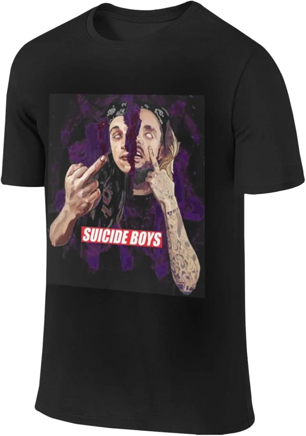 Suicide Music Boys Men's T-Shirt Cotton Crew Neck Short Sleeve Tshirt Hip Hop Shirt Casual Tee
Suicide Music Boys Men's T-Shirt Cotton Crew Neck Short Sleeve Tshirt Hip Hop Shirt Casual Tee