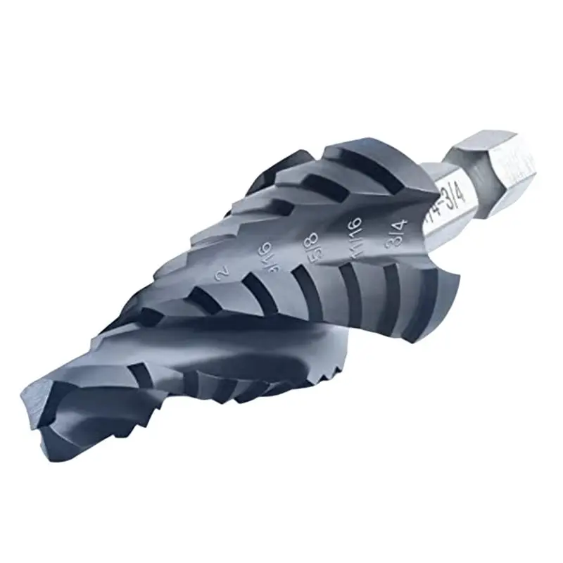 ABIY M35 Step Drill Bit Metal Woodworking Wear-Resistant TIALN Coating 3/16"-7/8" 4 Spiral Groove Step Drill Bit
ABIY M35 Step Drill Bit Metal Woodworking Wear-Resistant TIALN Coating 3/16"-7/8" 4 Spiral Groove Step Drill Bit