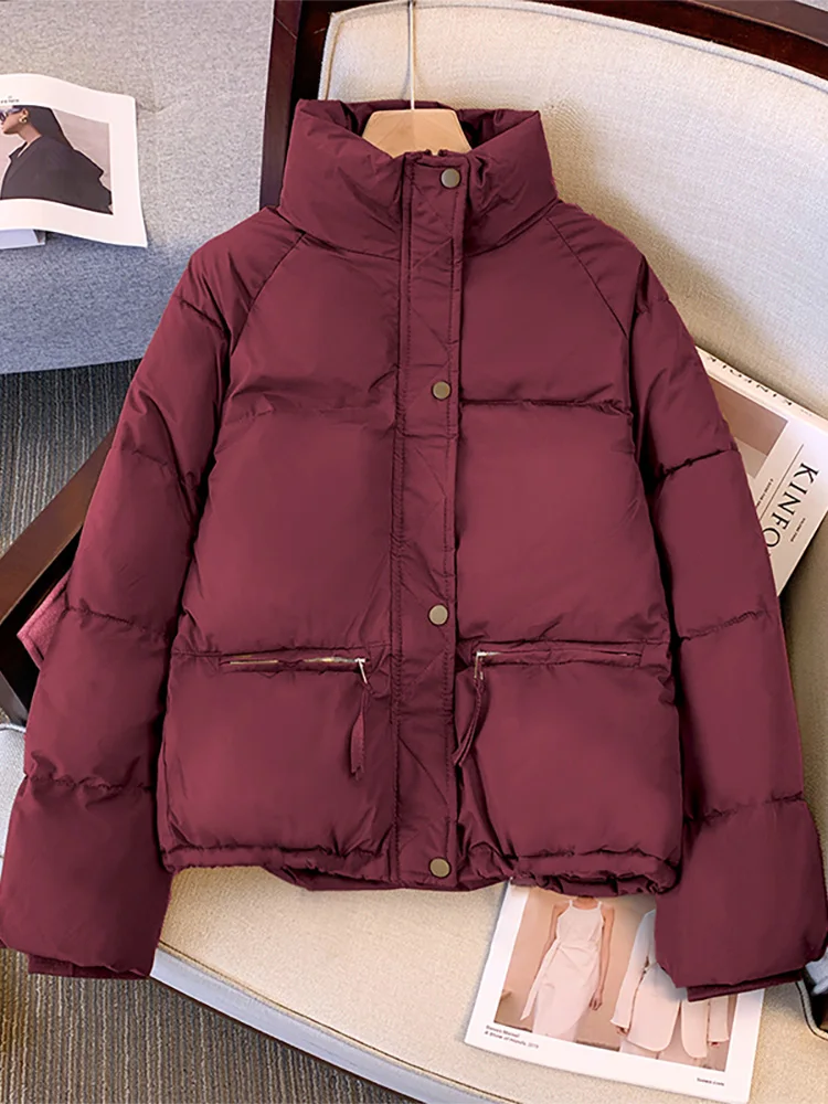 Red ort Cotton Jaet Women's Sle Light Thin Quilted Coat Korean Loose Fit Regular Sve Long Zipper Pure Color
Red ort Cotton Jaet Women's Sle Light Thin Quilted Coat Korean Loose Fit Regular Sve Long Zipper Pure Color