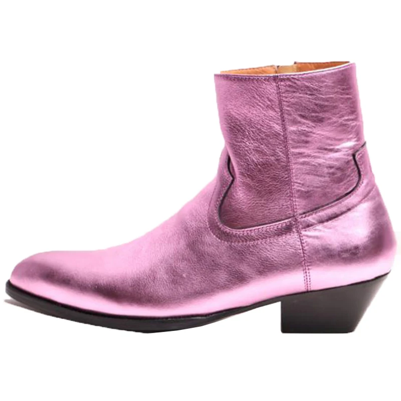 New Designer's Men's Boots Shoes Pointed Purple Leather Ankle Boots for Men Zip Fashion Paty and Wedding Boots Men, Big Size 47
New Designer's Men's Boots Shoes Pointed Purple Leather Ankle Boots for Men Zip Fashion Paty and Wedding Boots Men, Big Size 47