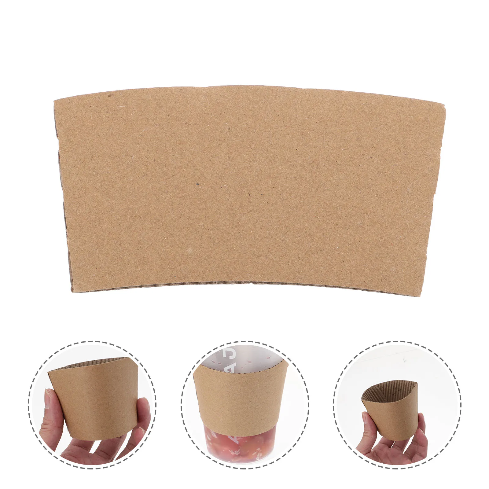100pcs Anti-scalding Paper Cup Sleeves Heat Insulation Kraft Protective Covers for 80mm Cups Lightweight Durable
100pcs Anti-scalding Paper Cup Sleeves Heat Insulation Kraft Protective Covers for 80mm Cups Lightweight Durable