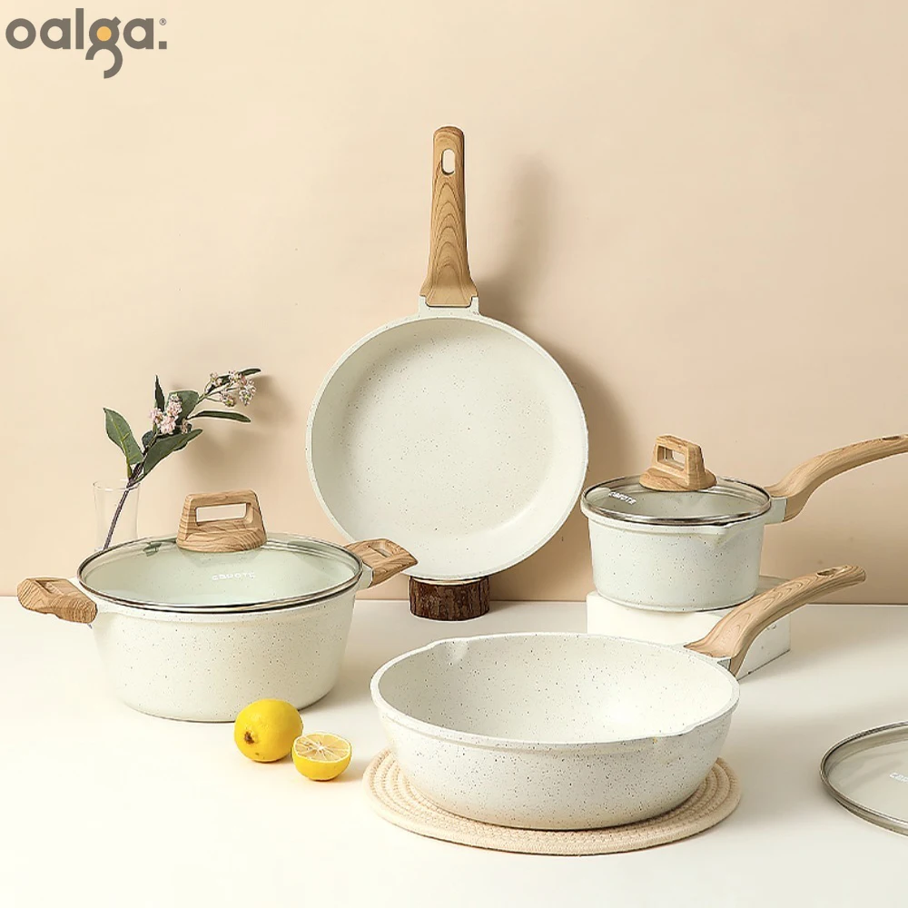 Cookware Sets Maifan Stone Non-Stick Pan Full Set Household Pot Set Fried Wok Soup Pot Induction Cooker Gas Stove Dedicated
Cookware Sets Maifan Stone Non-Stick Pan Full Set Household Pot Set Fried Wok Soup Pot Induction Cooker Gas Stove Dedicated