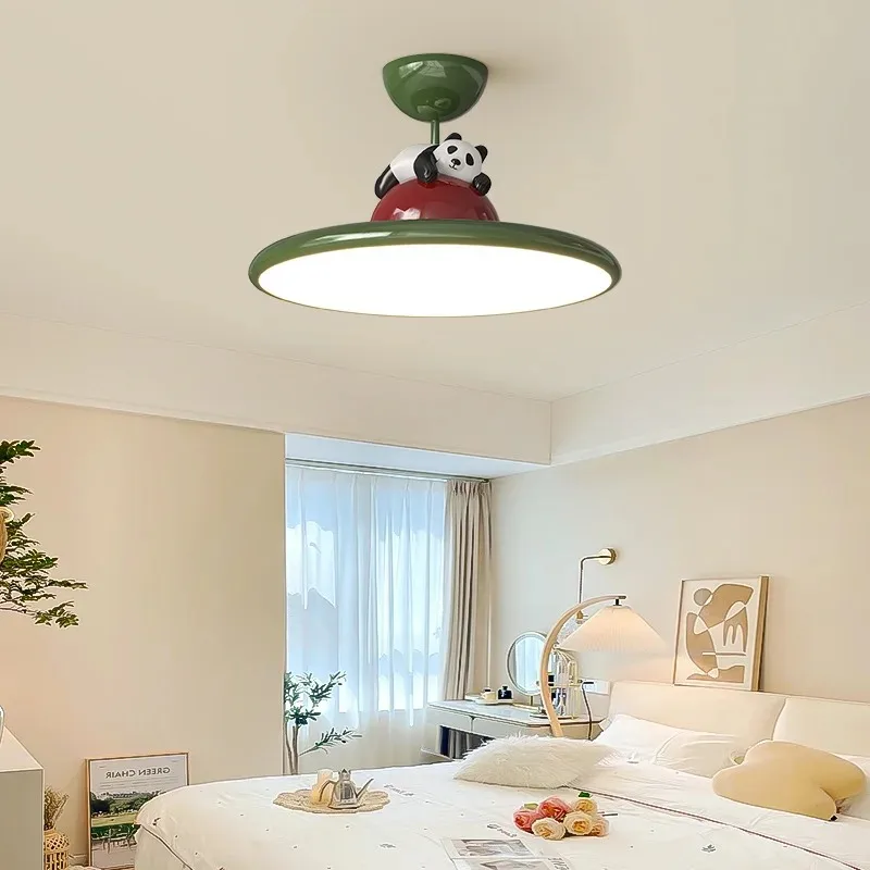 Cartoon Cream Style Panda LED Ceiling Light For Children Room Baby Bedroom Girl Boy Nursery Kindergarten Lighting Fixture
Cartoon Cream Style Panda LED Ceiling Light For Children Room Baby Bedroom Girl Boy Nursery Kindergarten Lighting Fixture