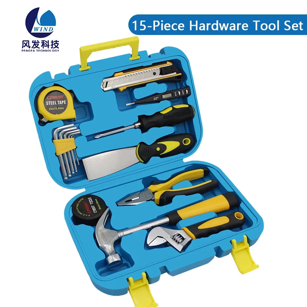 15 Pieces Portable Woodworking Hand Tools Cross Driver Vise Spanner Home Pliers Electrician Complete Tool Box Household Repairs
15 Pieces Portable Woodworking Hand Tools Cross Driver Vise Spanner Home Pliers Electrician Complete Tool Box Household Repairs