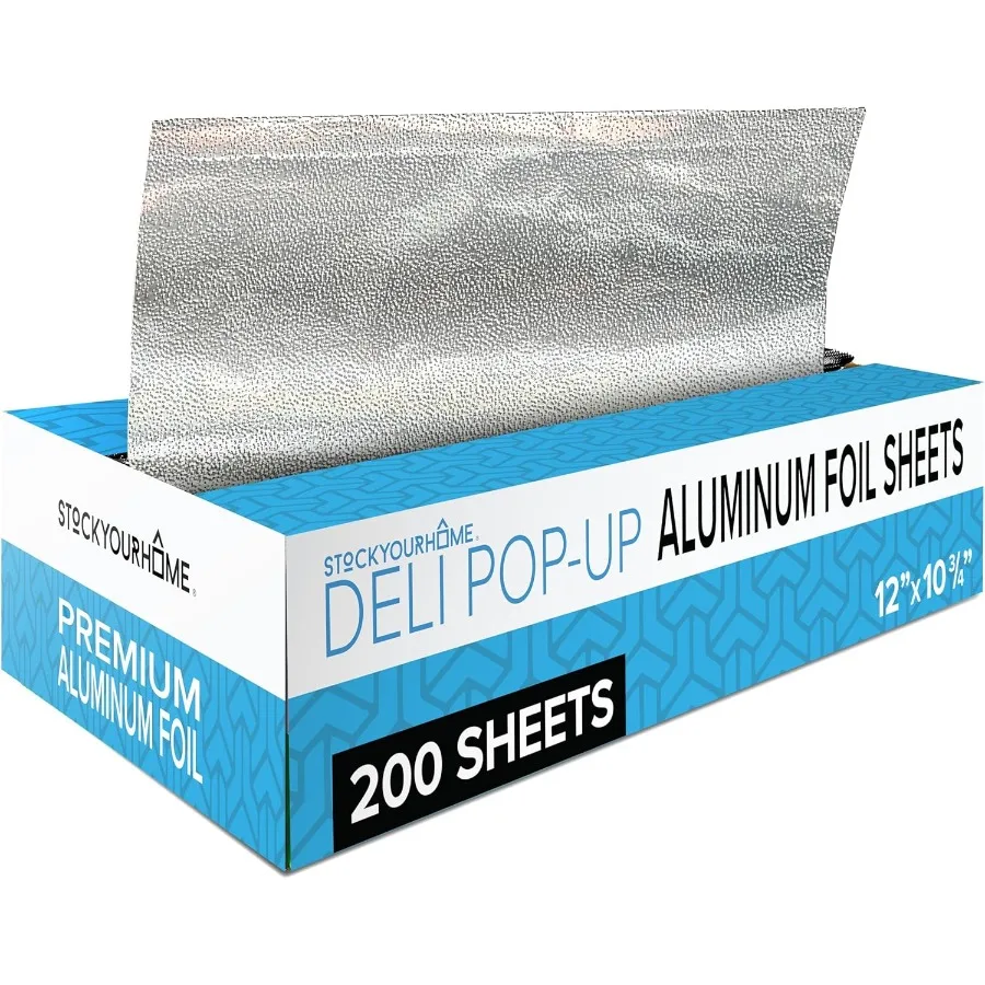 Алюминиевые обертывания PreCut Deli на 200 штук, 12 сверхпрочных одноразовых оберток PopUp для хот-догов, сэндвичей и приложений для общественного питания
Алюминиевые обертывания PreCut Deli на 200 штук, 12 сверхпрочных одноразовых оберток PopUp для хот-догов, сэндвичей и приложений для общественного питания