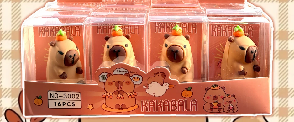 8 Pcs Wholesale New Product Capybara Pencil Sharpener Cartoon Cute School Supplies
8 Pcs Wholesale New Product Capybara Pencil Sharpener Cartoon Cute School Supplies