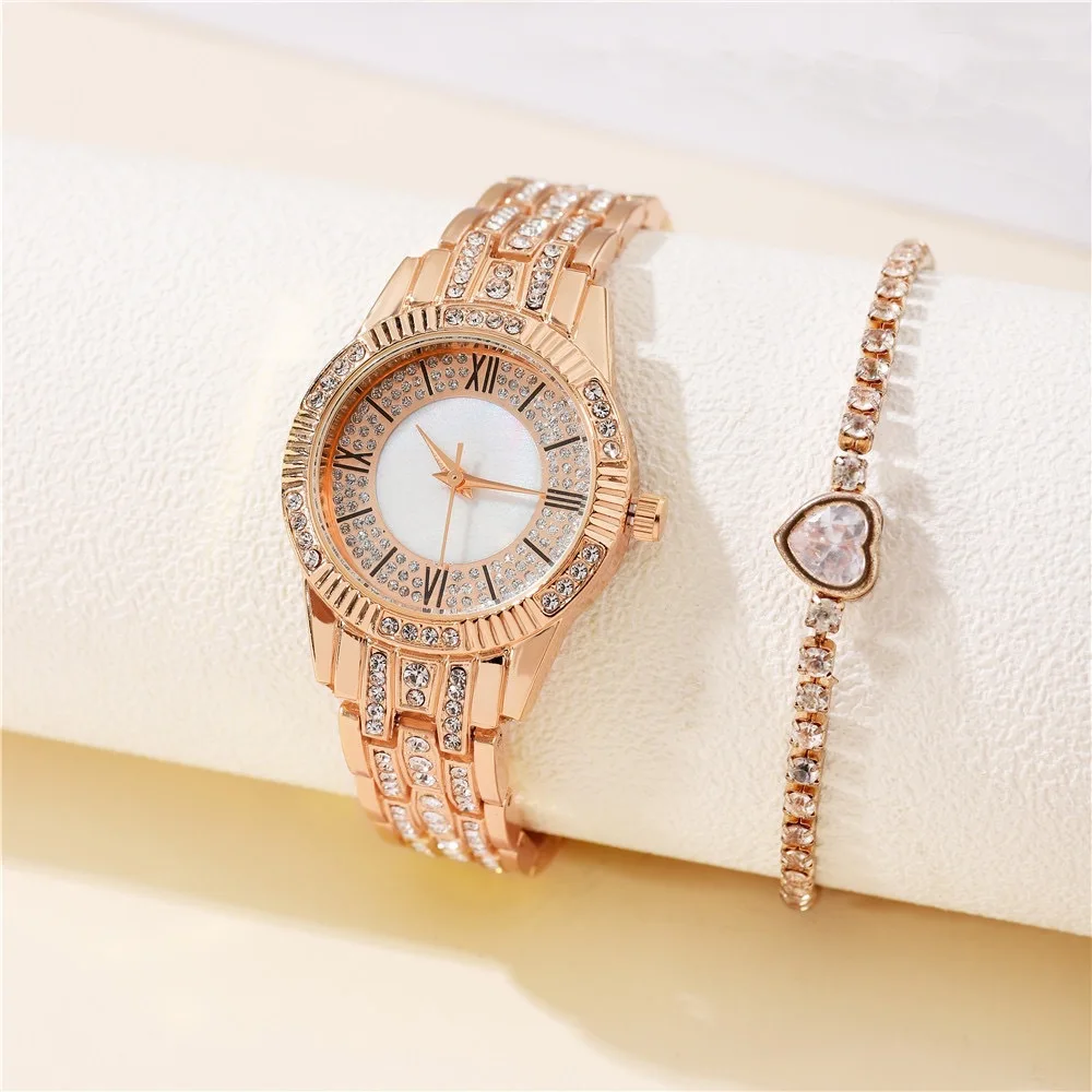 New 2022 Women Watches Fashion Rose Gold Watch Bracelet Set Ladies Wristwatches Stainless Steel Silver Strap Female Quartz Watch
New 2022 Women Watches Fashion Rose Gold Watch Bracelet Set Ladies Wristwatches Stainless Steel Silver Strap Female Quartz Watch