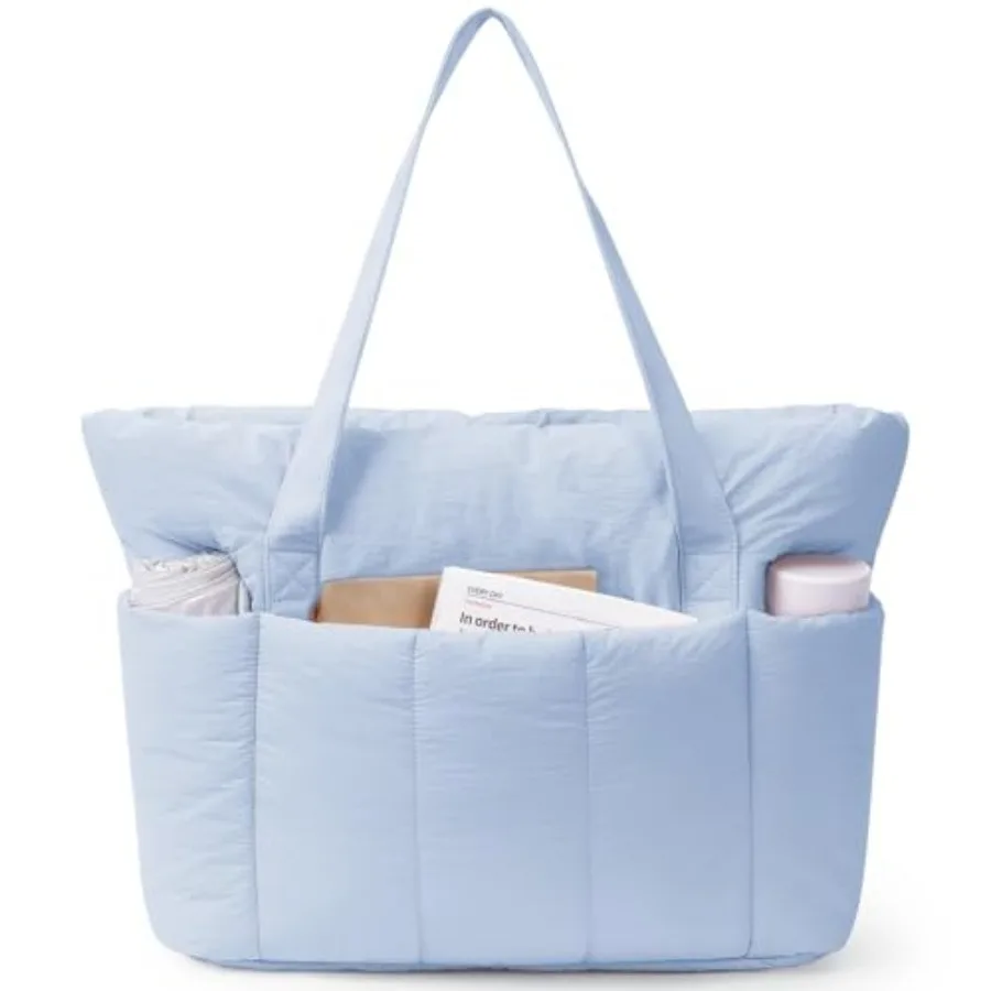 Narwey Puffer Tote Bag for Women Work with Laptop Compartment, Puffy Quilted Work Tote Bags for Travel Carry on Teacher Nurse
Narwey Puffer Tote Bag for Women Work with Laptop Compartment, Puffy Quilted Work Tote Bags for Travel Carry on Teacher Nurse