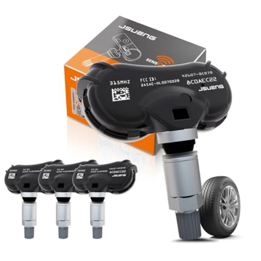4PCS Pre-Programmed TPMS Sensor Tire Prure Monitoring Sensor, Sequoia 08-17, Sienna 06-20, Tundra 06-17, 315Mhz
4PCS Pre-Programmed TPMS Sensor Tire Prure Monitoring Sensor, Sequoia 08-17, Sienna 06-20, Tundra 06-17, 315Mhz