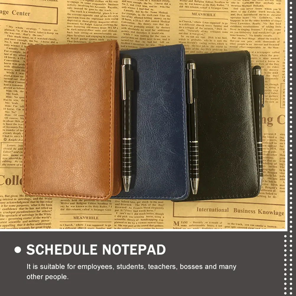 A7 Business Notebook Thickened Black Office Notepad Time Management Schedule Planner Portable Writing Journal Pen Slot for Work
A7 Business Notebook Thickened Black Office Notepad Time Management Schedule Planner Portable Writing Journal Pen Slot for Work