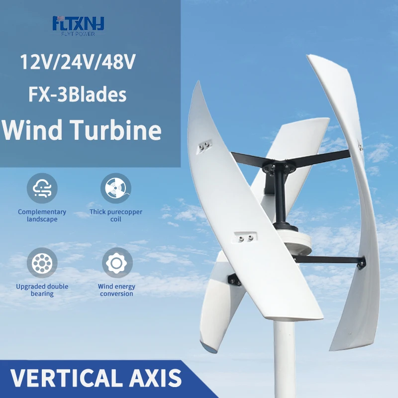 Vertical Axis Wind Turbine Generator China Factory Home 12V 24V 48V with MPPT Controller Small Low Noise WindmillVertical Axis
Vertical Axis Wind Turbine Generator China Factory Home 12V 24V 48V with MPPT Controller Small Low Noise WindmillVertical Axis