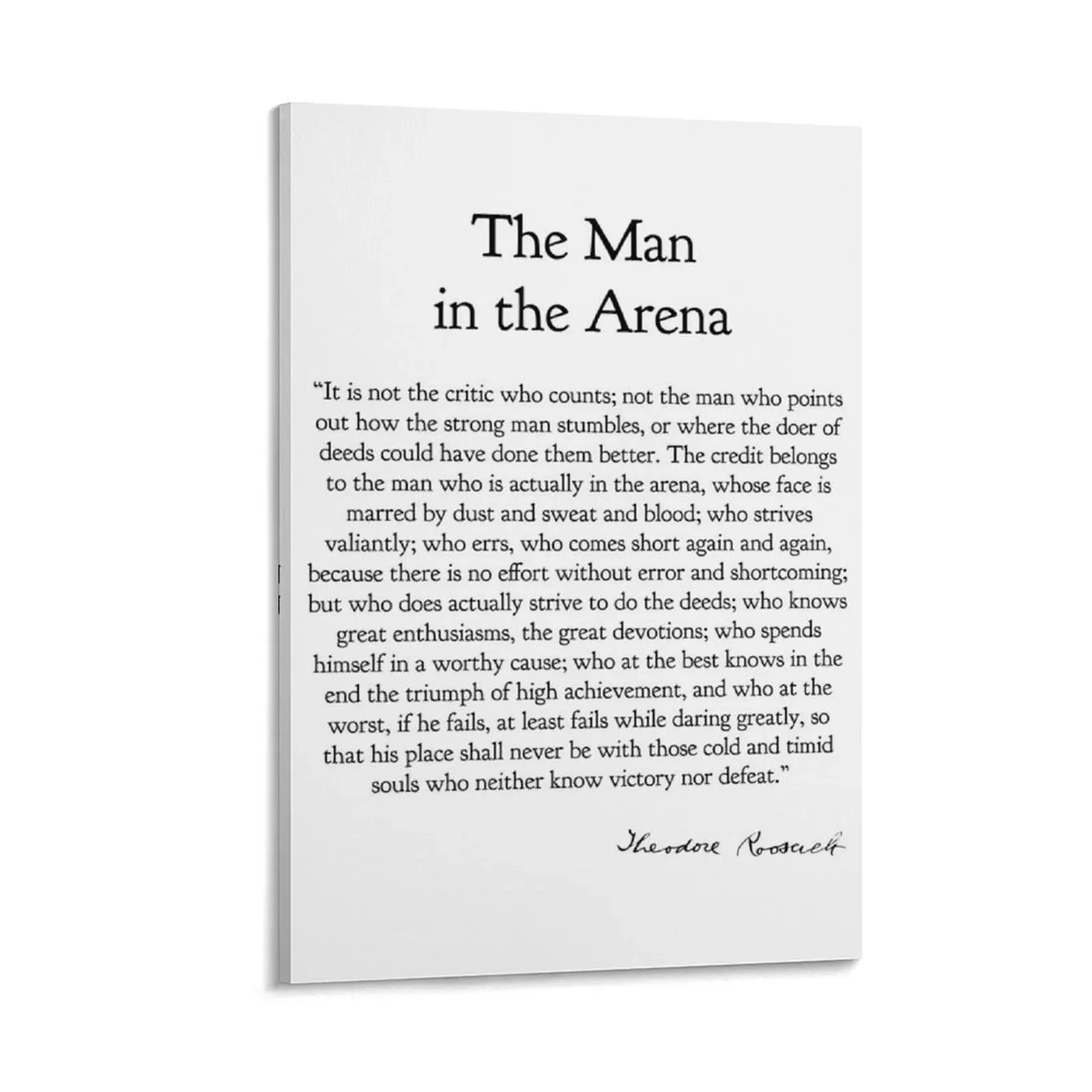 The Man in the Arena Canvas Painting cute room decor home and decoration decorations for the room
The Man in the Arena Canvas Painting cute room decor home and decoration decorations for the room