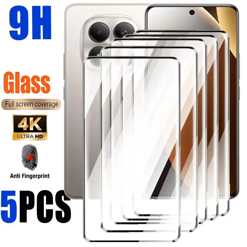 5PCS Full Coverage Screen Protectors For Xiaomi Redmi Note 15 Pro 5G Note 14 4G 14S 13 12 11 Pro Plus 12S 11S 10S Tempered Glass
5PCS Full Coverage Screen Protectors For Xiaomi Redmi Note 15 Pro 5G Note 14 4G 14S 13 12 11 Pro Plus 12S 11S 10S Tempered Glass